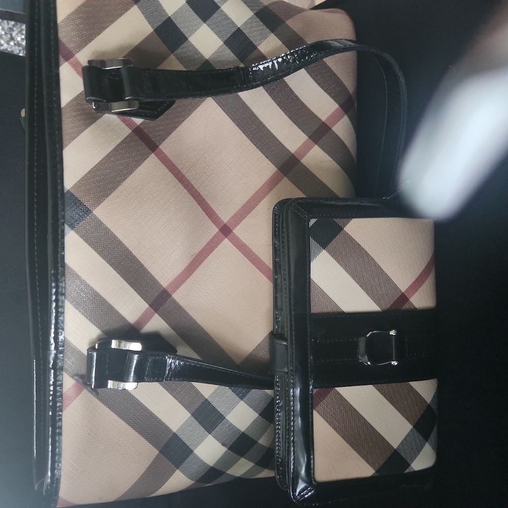 Authenic Burberry Plaid Tote